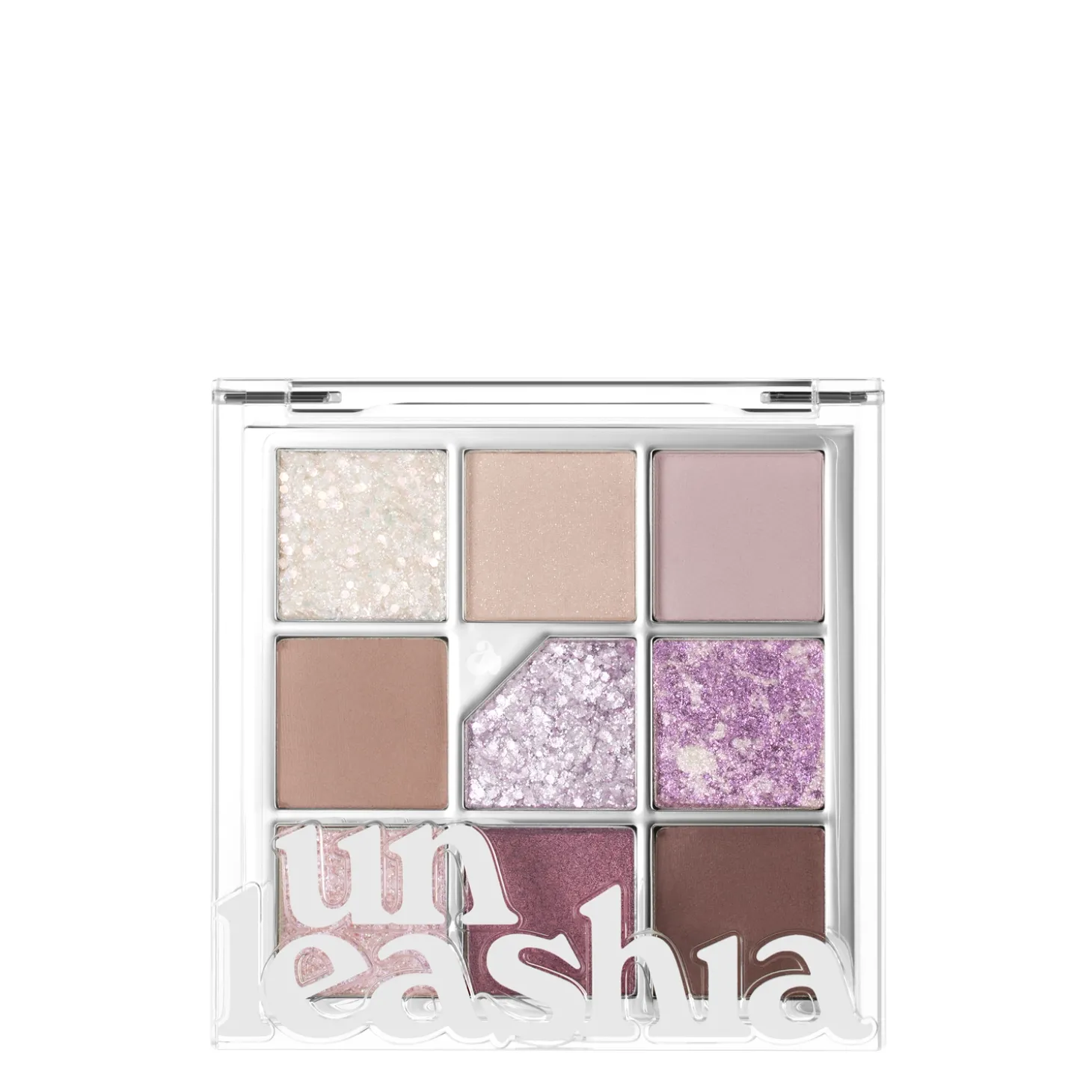 Unleashia - Glitterpedia Eye Palette - Paleta Wegańskich Cieni do Powiek - 4 All of Lavender Fog - 6,6g