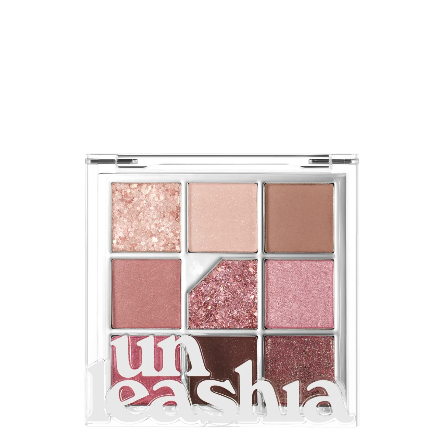 Unleashia - Glitterpedia Eye Palette - Paleta Wegańskich Cieni do Powiek - 5 All of Dusty Rose - 6,6g