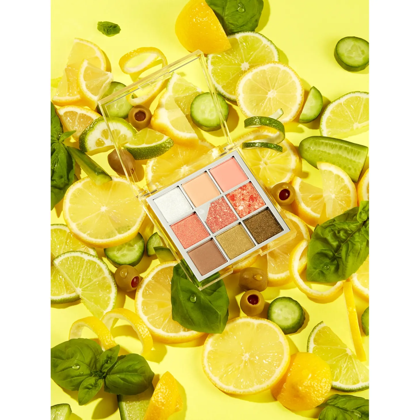 Unleashia - Glitterpedia Eye Palette - Paleta Wegańskich Cieni do Powiek - 6 All of Citrus - 6,6g
