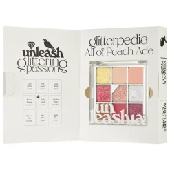 Unleashia - Glitterpedia Eye Palette - Paleta Wegańskich Cieni do Powiek - 7 All of Peach Ade - 6,6g