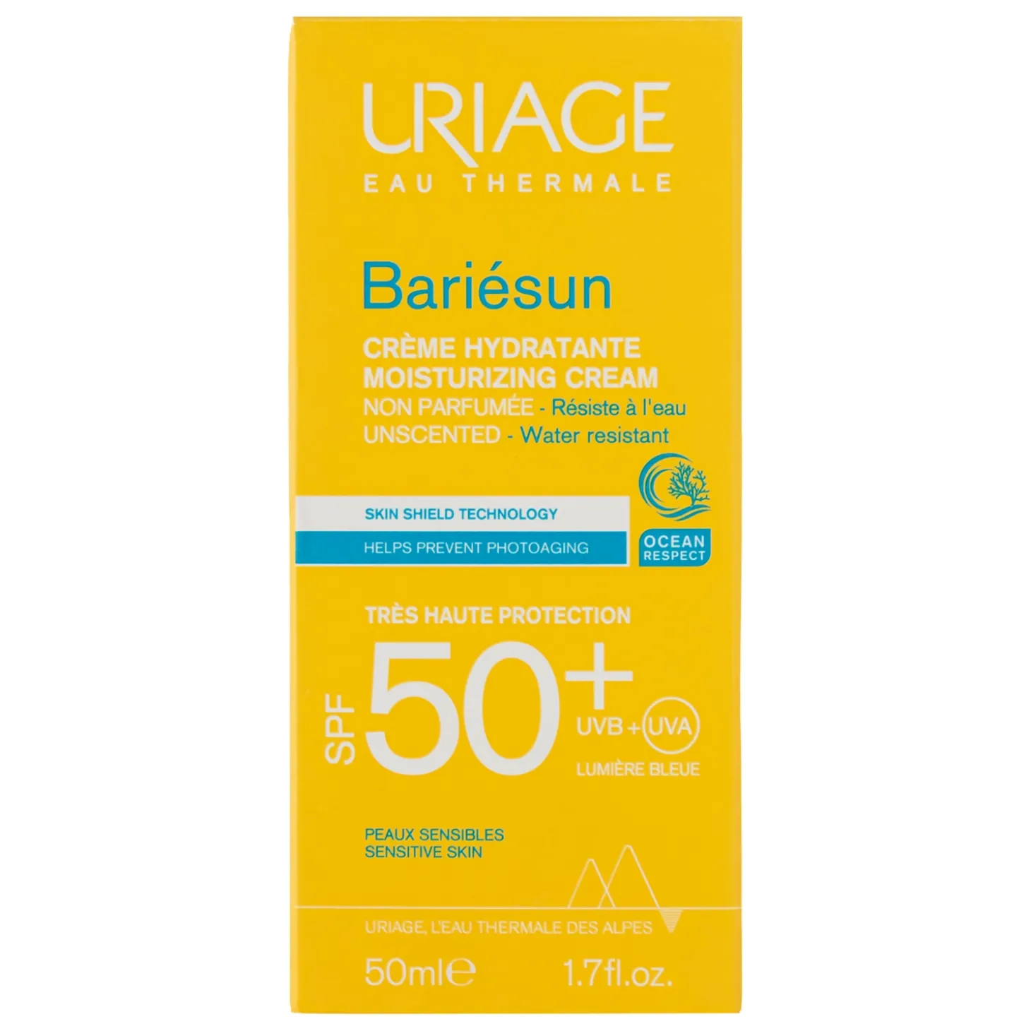 Uriage - Bariesun SPF50+ Cream - Nawilżający Krem Ochronny - 50ml