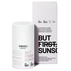 Veoli Botanica - But First, Sunscreen - Szerokopasmowy Lekki Krem Ochronny Przeciw Fotostarzeniu o Działaniu Nawilżająco-Łagodzącym - 50ml