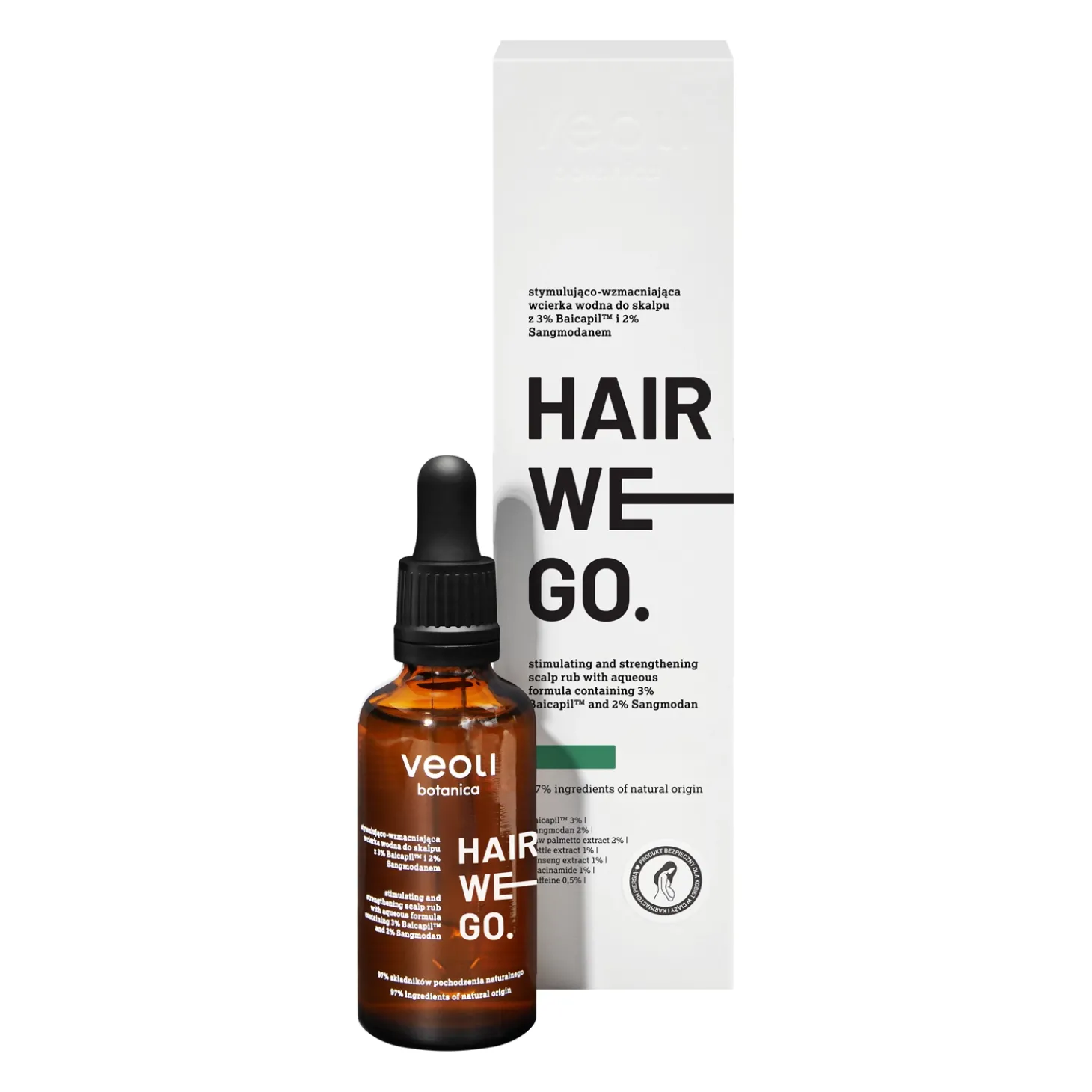 Veoli Botanica - Hair We Go - Stymulująco-Wzmacniająca Wcierka Wodna do Skalpu - 50ml