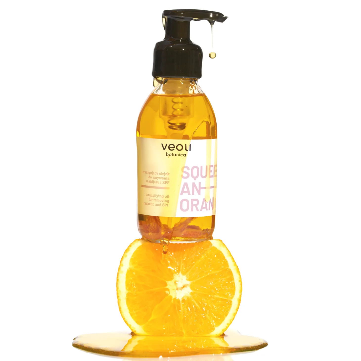 Veoli Botanica - Squeeze an Orange - Emulgujący Olejek do Zmywania Makijażu i SPF - 132,7g